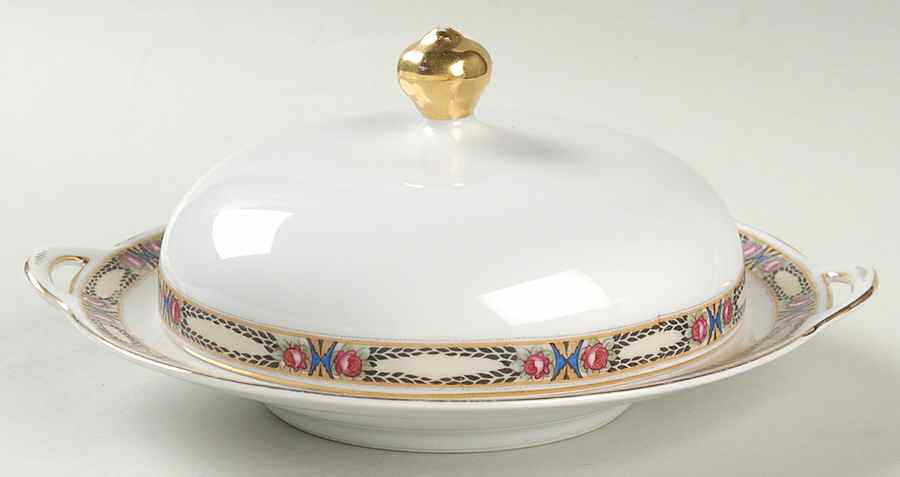 ROB72 Round Covered Butter by Royal Bayreuth-1