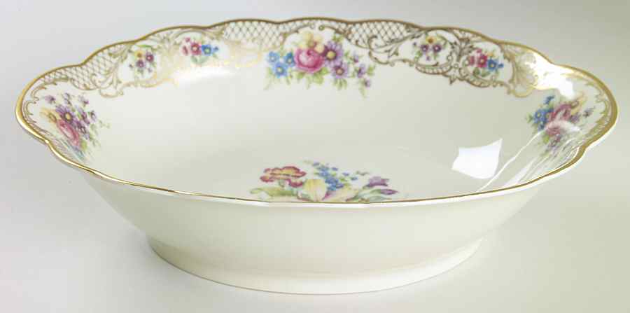 The Rosalie 9" Oval Vegetable Bowl by Royal Bayreuth-1