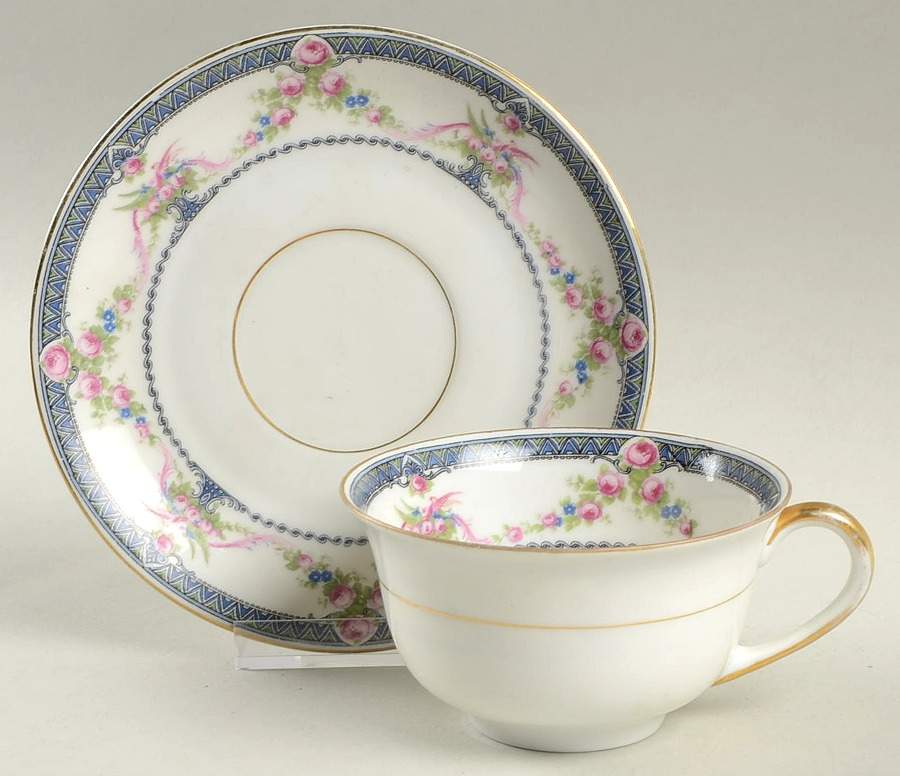 Rosemont Flat Cup & Saucer Set by Royal Bayreuth-1