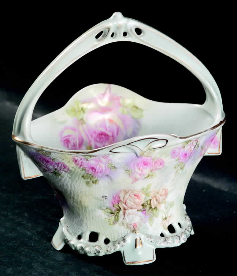 Rose Tapestry Small Basket by Royal Bayreuth-1