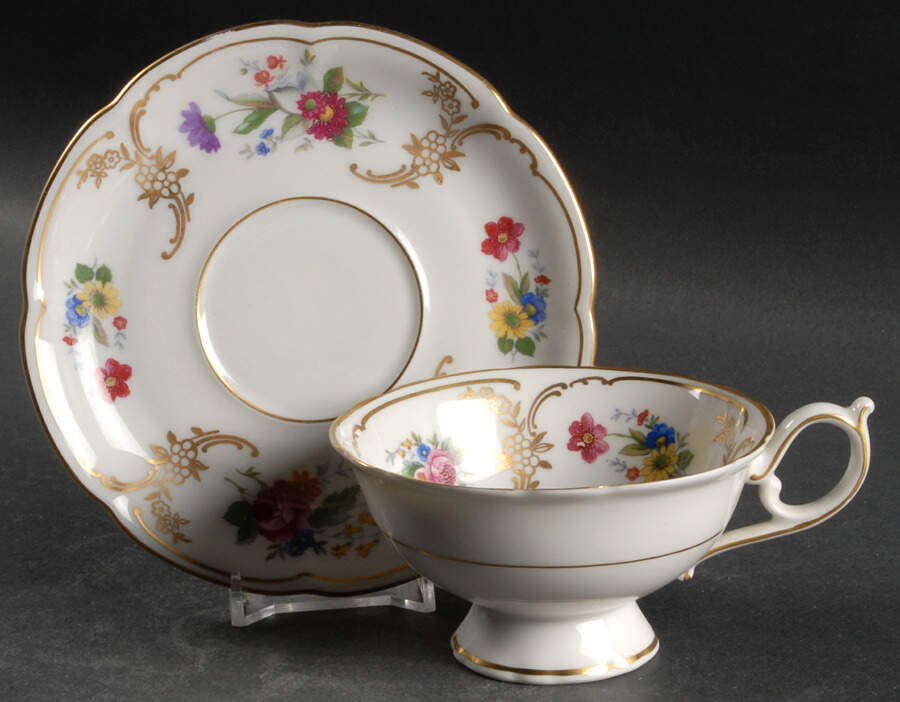 Savannah Footed Cup & Saucer Set by Royal Bayreuth-1