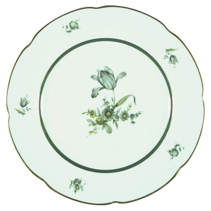 Teal Tulip Dinner Plate by Royal Bayreuth-1