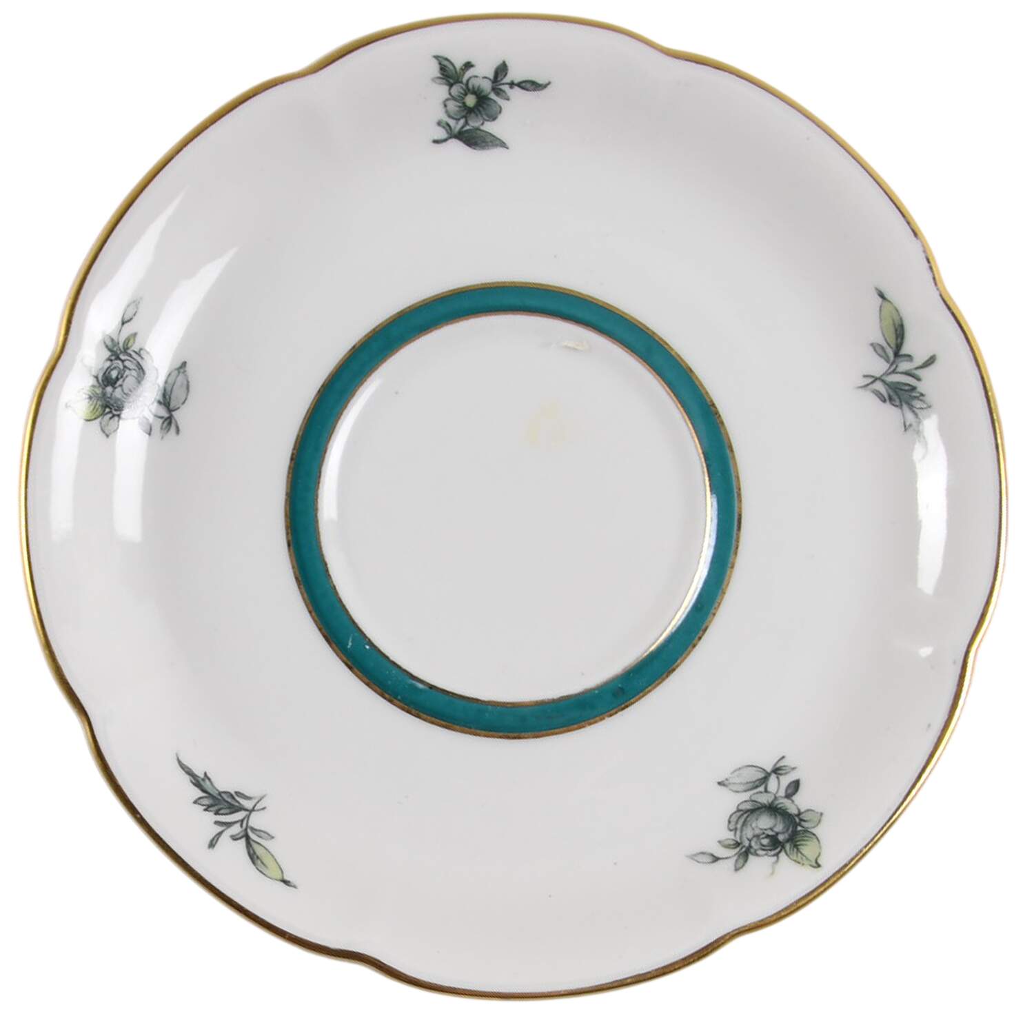 Teal Tulip Saucer by Royal Bayreuth-1