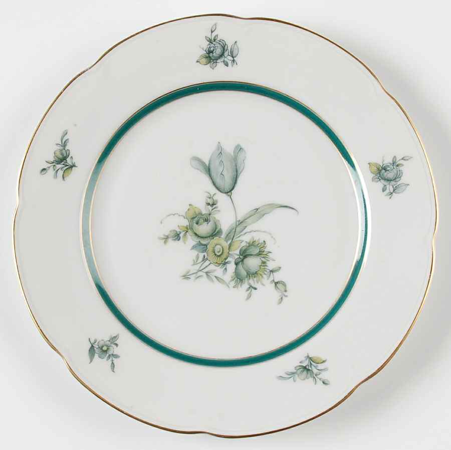 Teal Tulip Salad Plate by Royal Bayreuth-1