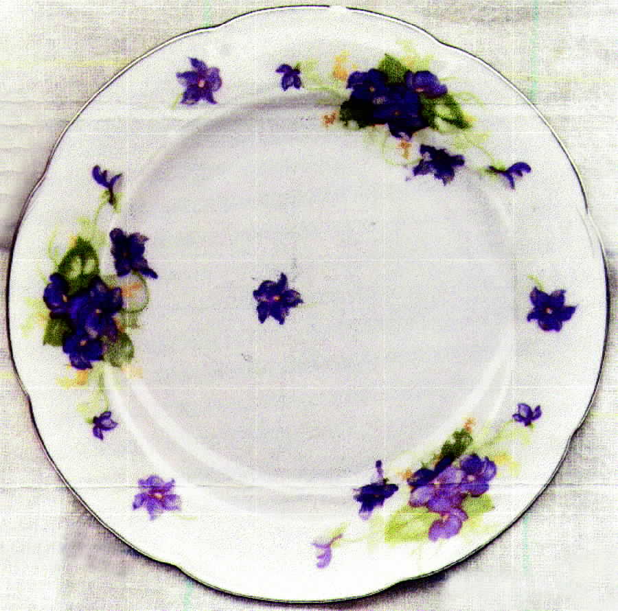Violet Bread & Butter Plate by Royal Bayreuth-1
