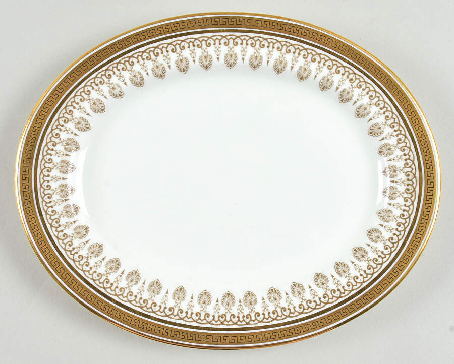 H1640 9" Oval Serving Platter by Royal Cauldon-1