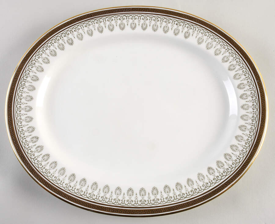 H1640 15" Oval Serving Platter by Royal Cauldon-1