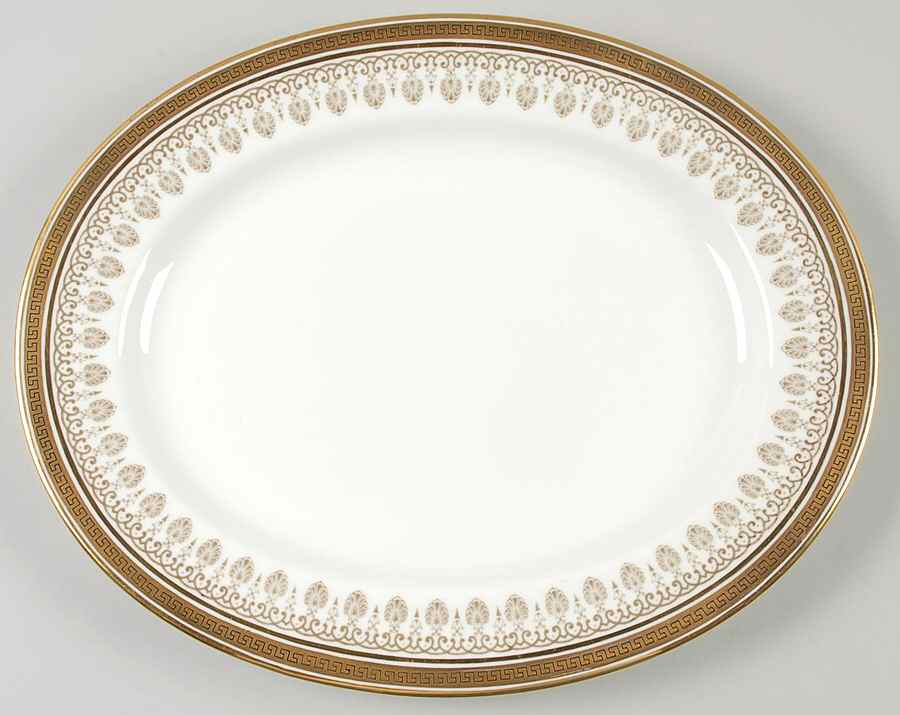 H1640 12" Oval Serving Platter by Royal Cauldon-1