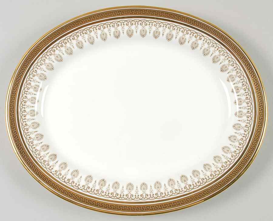 H1640 10" Oval Serving Platter by Royal Cauldon-1