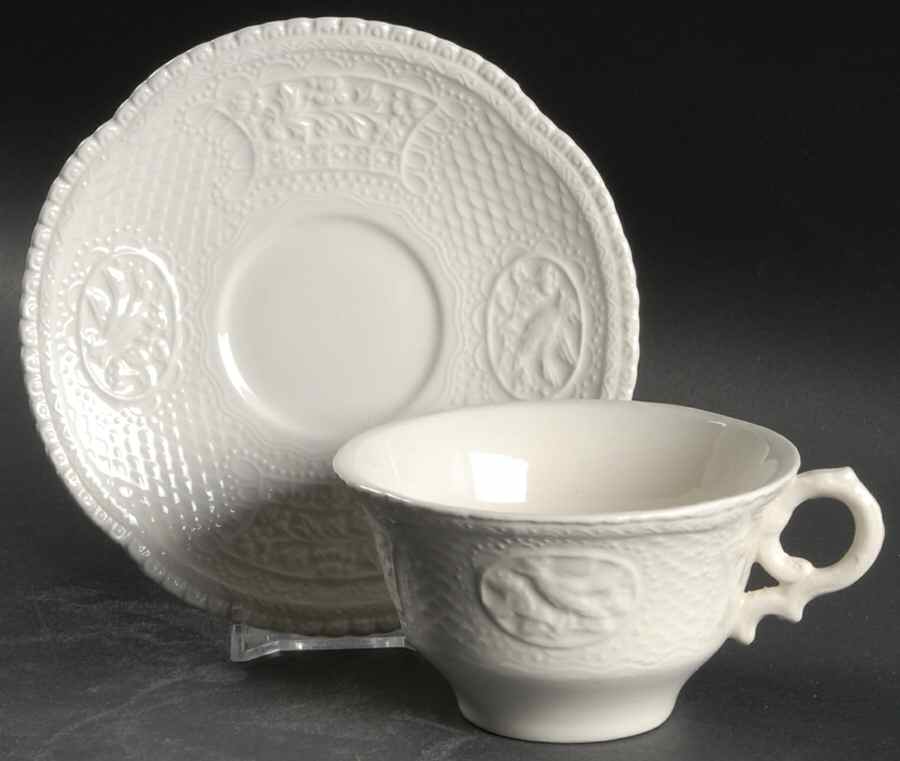 Aviary Flat Cup & Saucer Set by Royal Cauldon-1