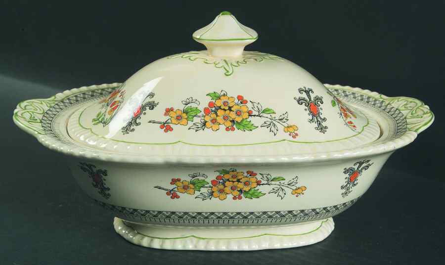 Badminton Oval Covered Vegetable by Royal Cauldon-1