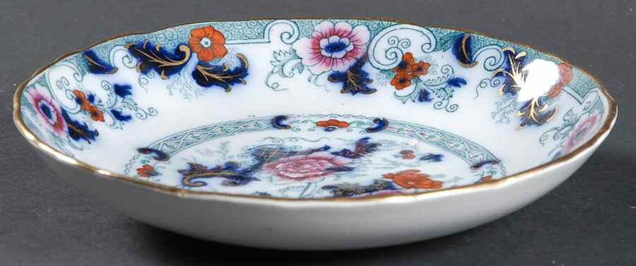 Bentick Blue (Gold Trim) Fruit/Dessert (Sauce) Bowl by Royal Cauldon-1