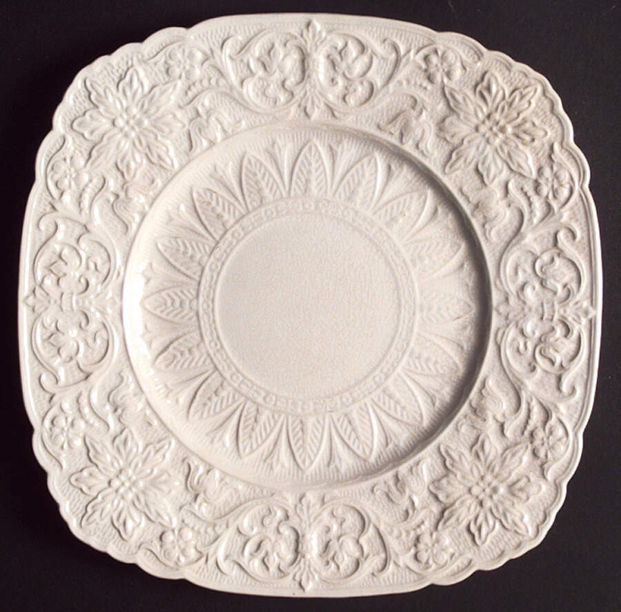 Beverly White Dinner Plate by Royal Cauldon-1