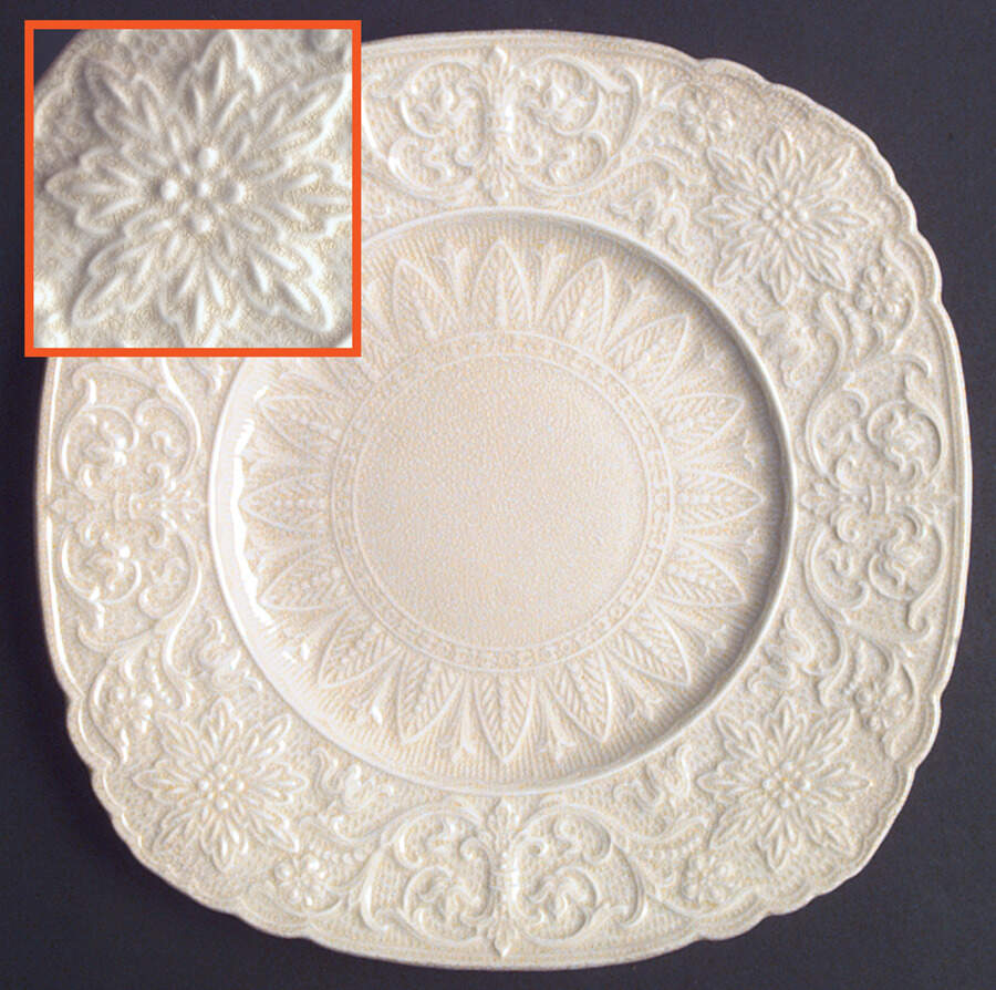 Beverly Cream Dinner Plate by Royal Cauldon-1