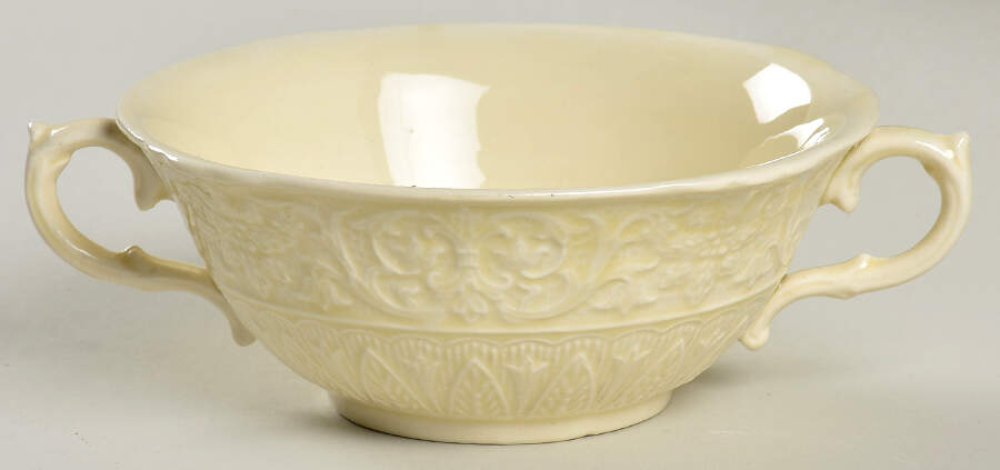 Beverly Cream Flat Cream Soup Bowl by Royal Cauldon-1