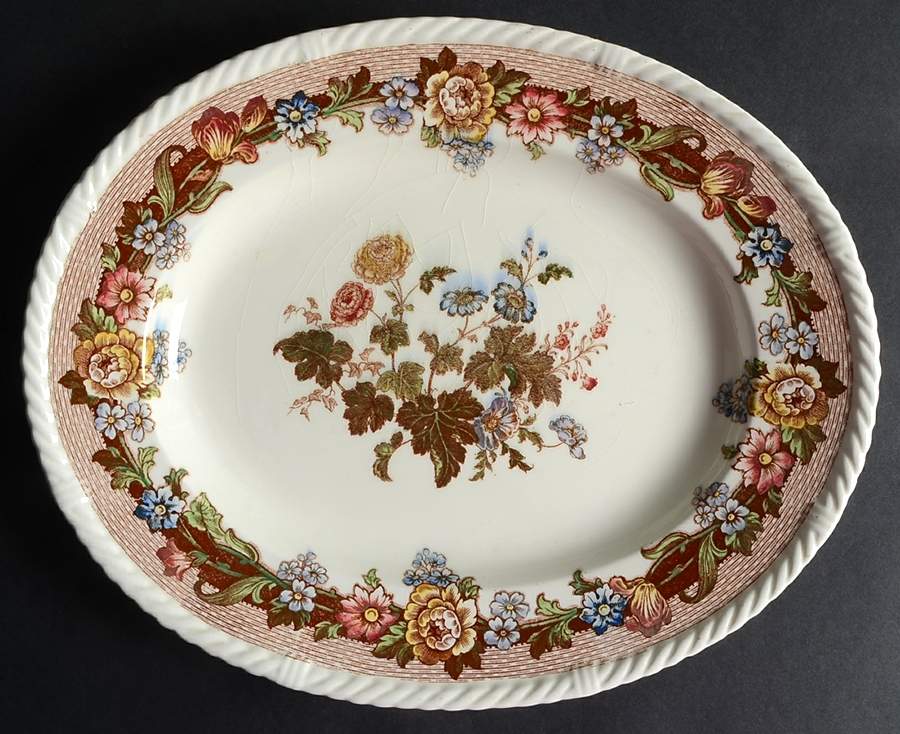 Belle Vue 13" Oval Serving Platter by Royal Cauldon-1