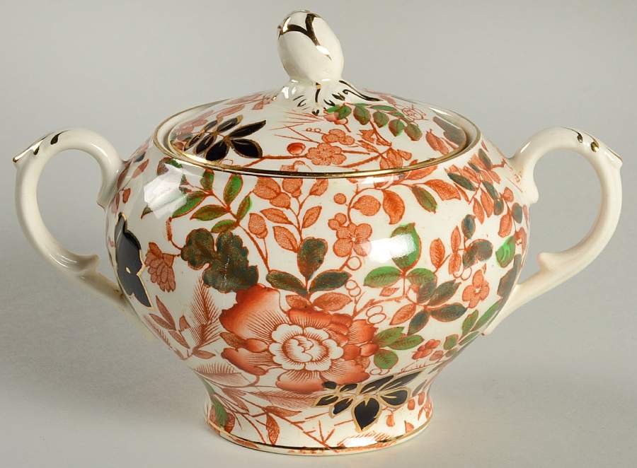 Bittersweet Sugar Bowl & Lid by Royal Cauldon-1