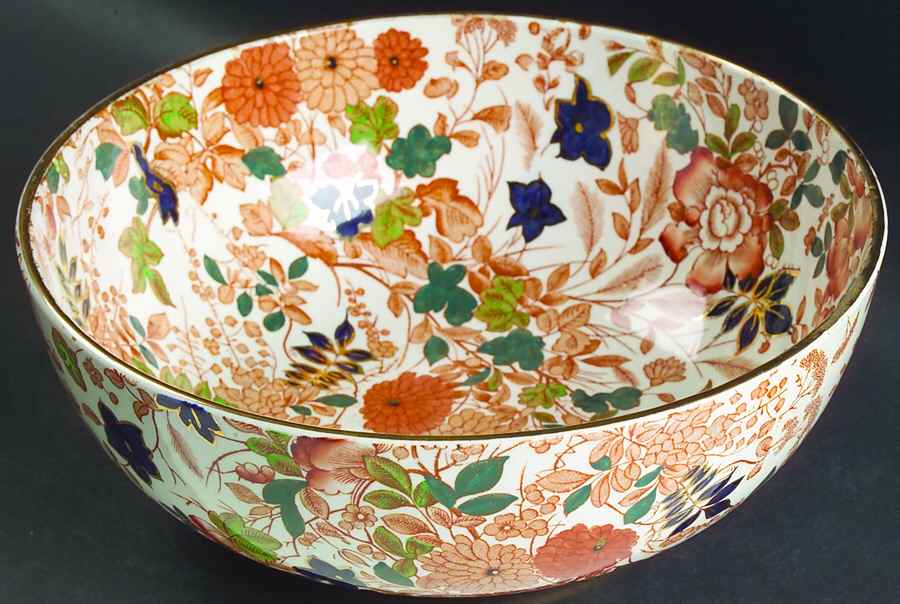 Bittersweet 8" Round Vegetable Bowl by Royal Cauldon-1