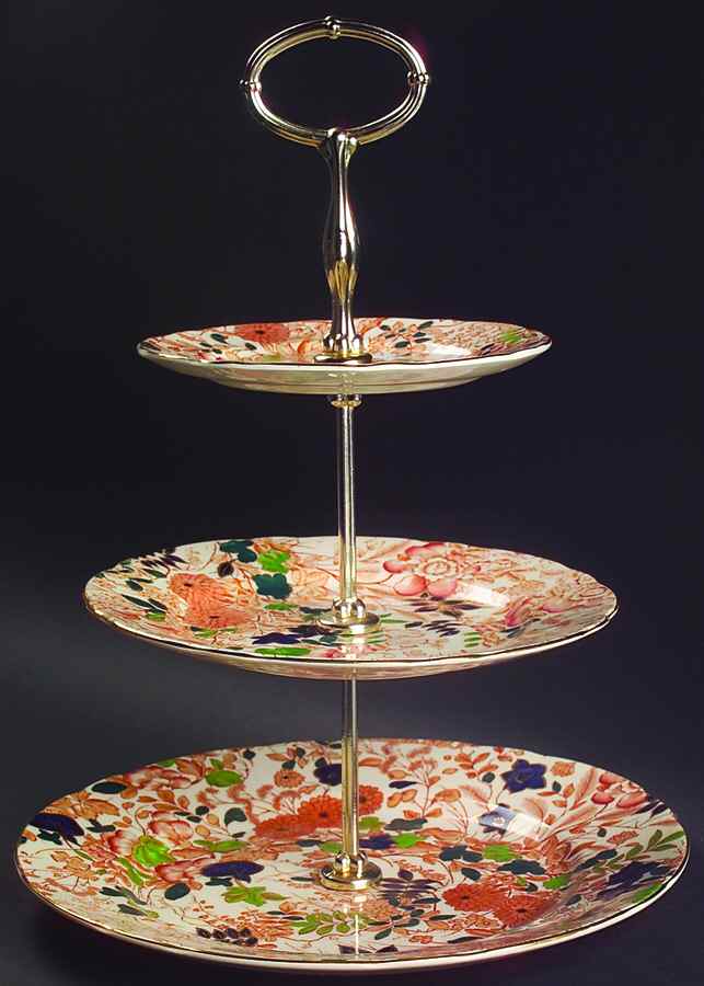 Bittersweet 3-Tiered Serving Tray (DP, SP, BB) by Royal Cauldon-1