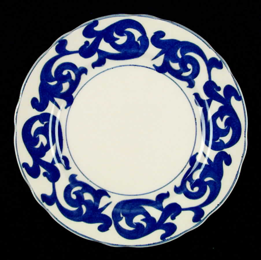 Blue Scroll Dinner Plate by Royal Cauldon-1