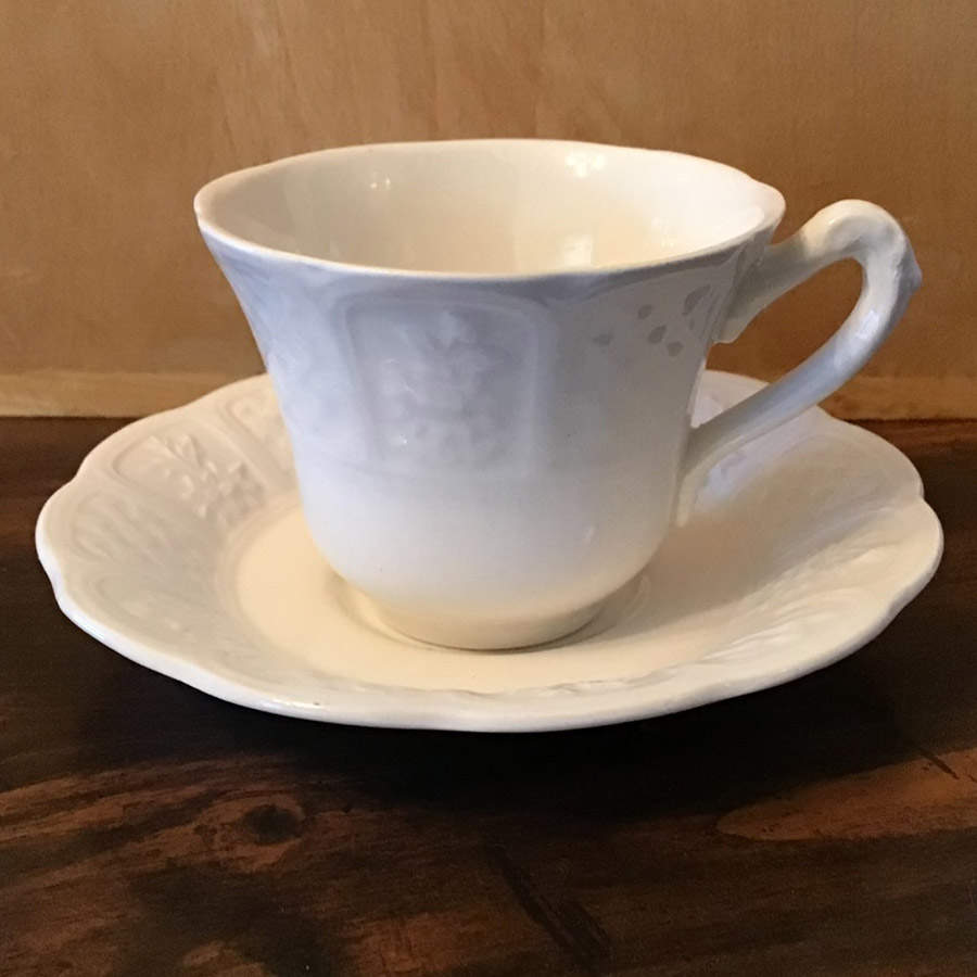 Bristol Garden Flat Demitasse Cup & Saucer Set by Royal Cauldon-1