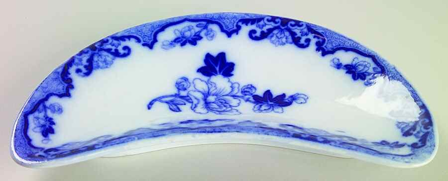 Candia (Flow Blue) Bone Dish by Royal Cauldon-1
