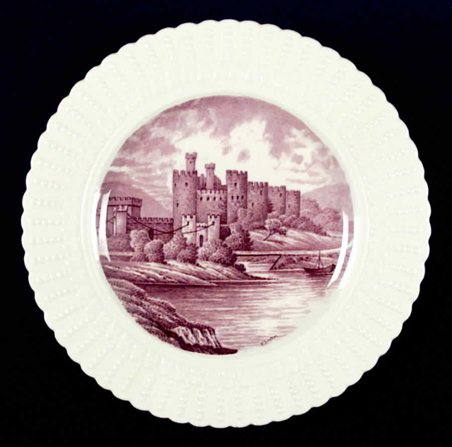 Conway Castle Luncheon Plate by Royal Cauldon-1