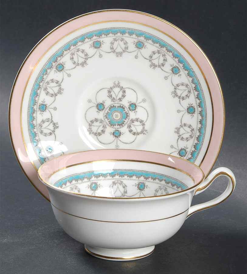 Conway Footed Cup & Saucer Set by Royal Cauldon-1