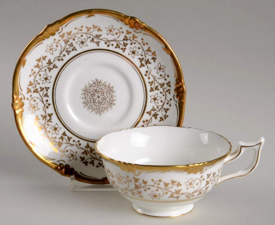 Consort Footed Cup & Saucer Set by Royal Cauldon-1