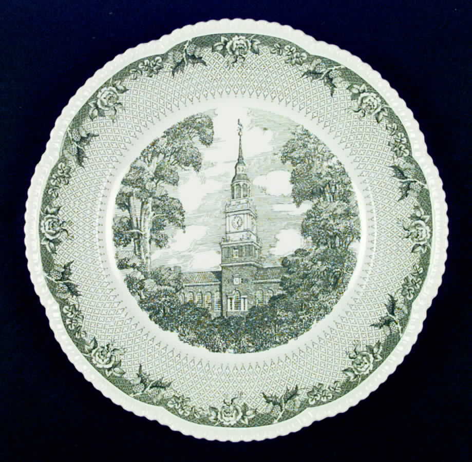 Dartmouth College Dinner Plate by Royal Cauldon-1