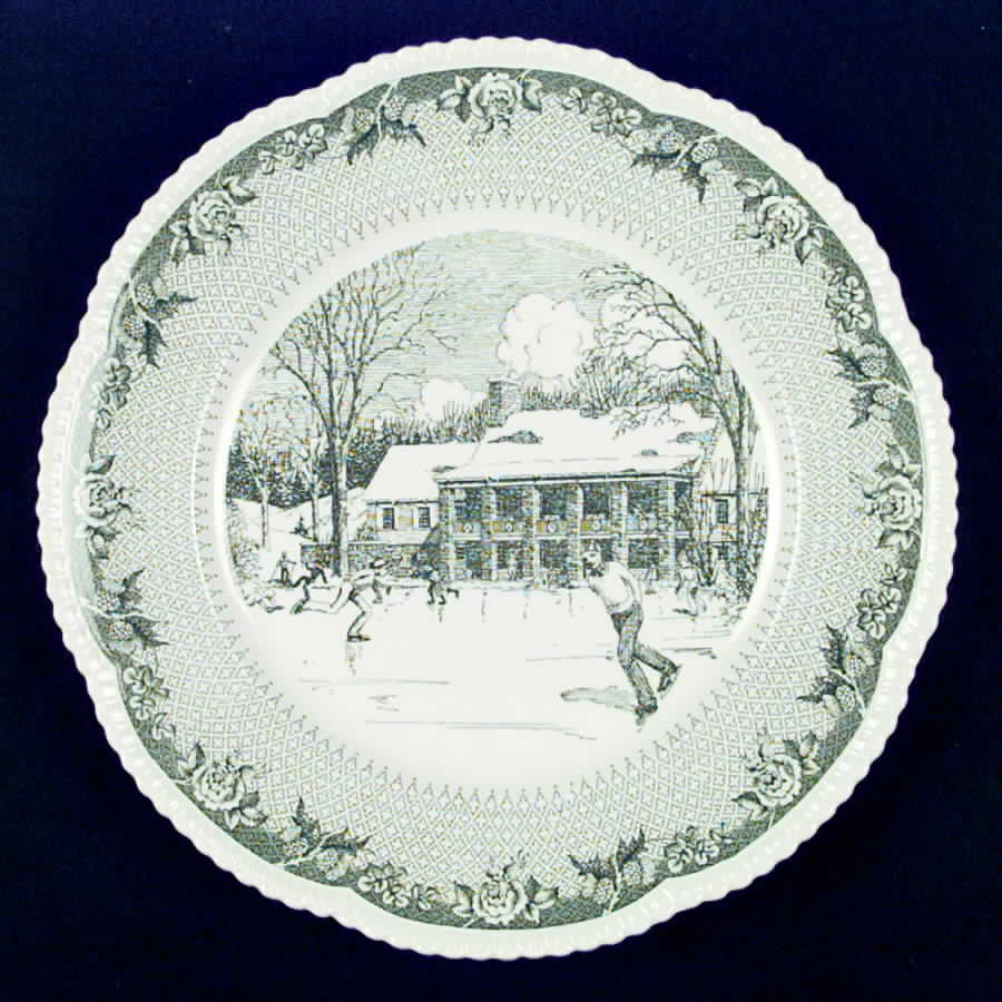Dartmouth College Dinner Plate by Royal Cauldon-1