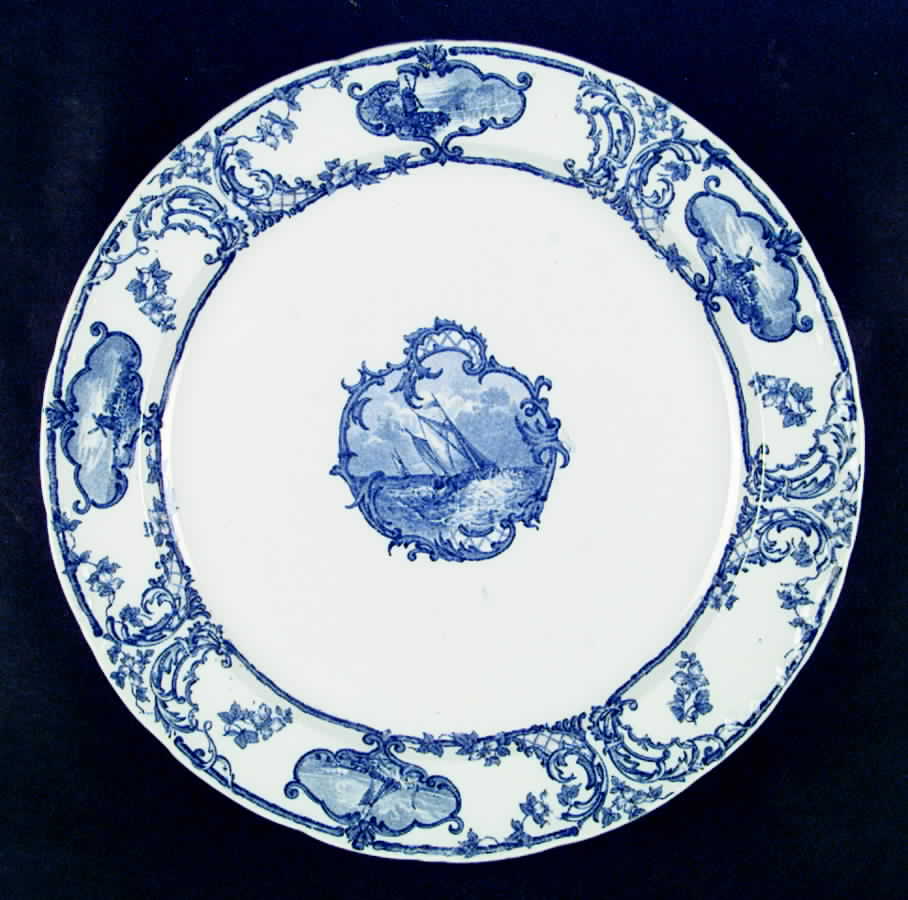 Delftland 13" Chop Plate (Round Platter) by Royal Cauldon-1