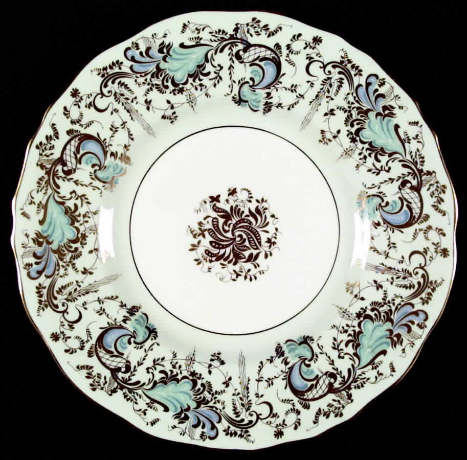 Gainsborough (Green Border) Dinner Plate by Royal Cauldon-1