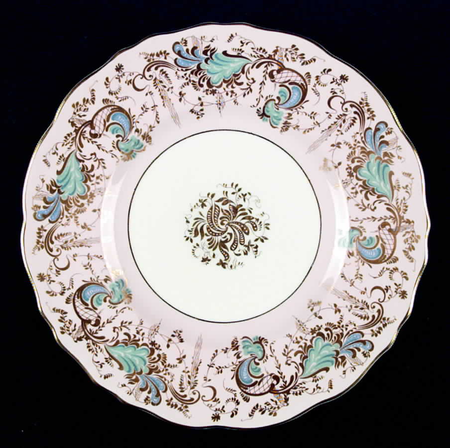 Gainsborough (Pink) Dinner Plate by Royal Cauldon-1