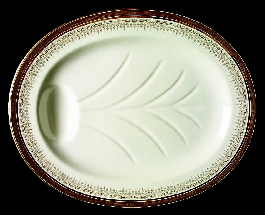H8713 16" Oval Serving Platter by Royal Cauldon-1