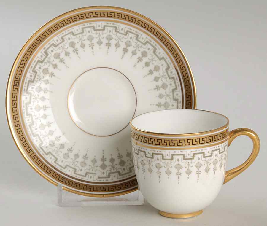 H8713 Flat Demitasse Cup & Saucer Set by Royal Cauldon-1