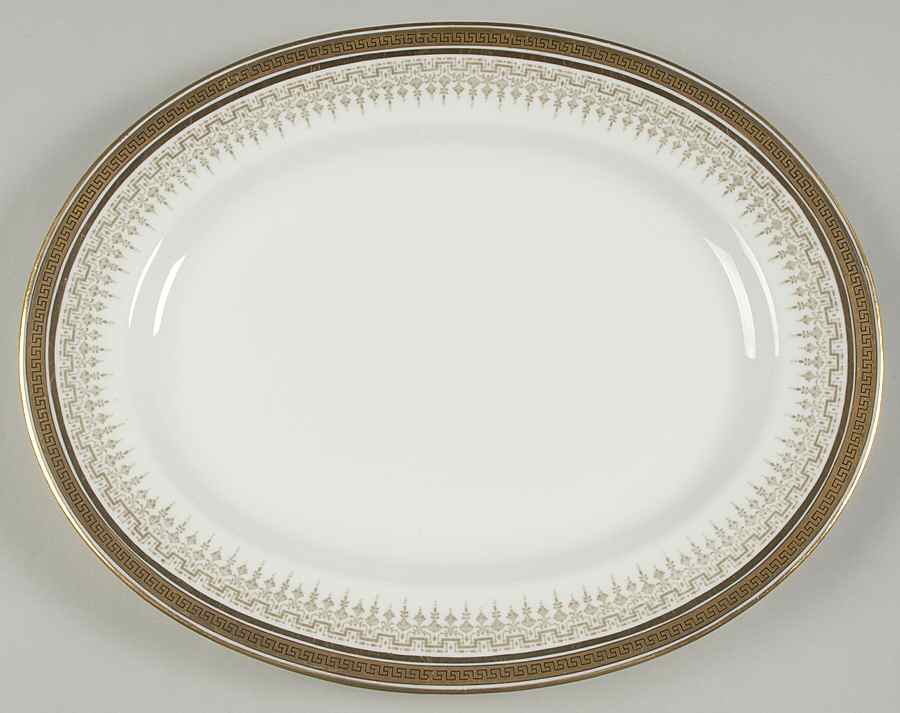 H8713 12" Oval Serving Platter by Royal Cauldon-1