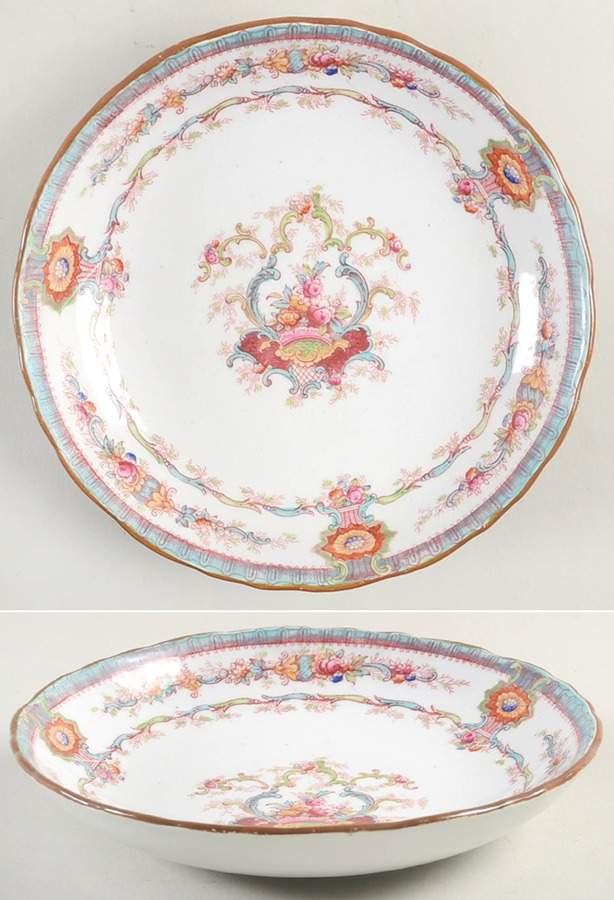 H9120 Aqua (Scalloped, White Background) Coupe Cereal Bowl by Royal Cauldon-1