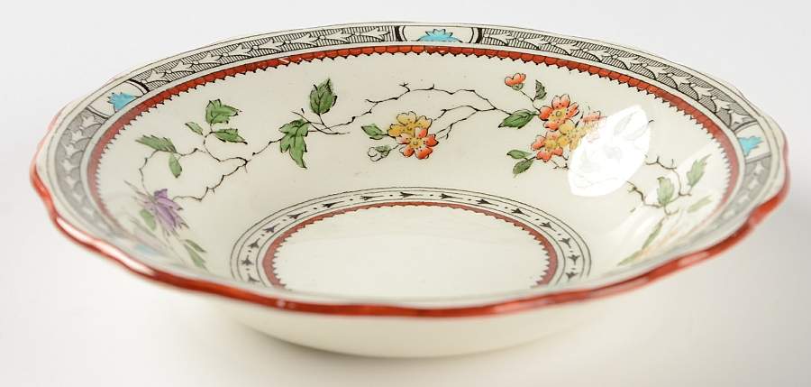 Jessamine (Cream Background) Fruit/Dessert (Sauce) Bowl by Royal Cauldon-1
