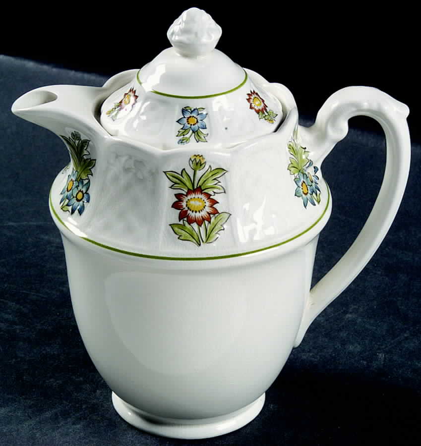 June Garden Mini Coffee Pot & Lid by Royal Cauldon-1