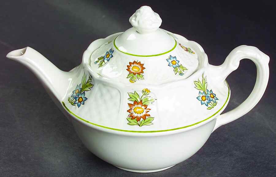 June Garden Individual Teapot & Lid by Royal Cauldon-1