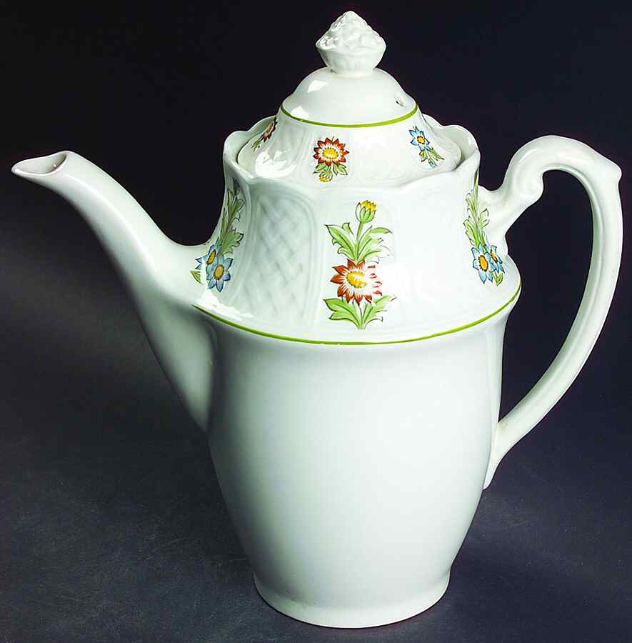 June Garden Coffee Pot & Lid by Royal Cauldon-1