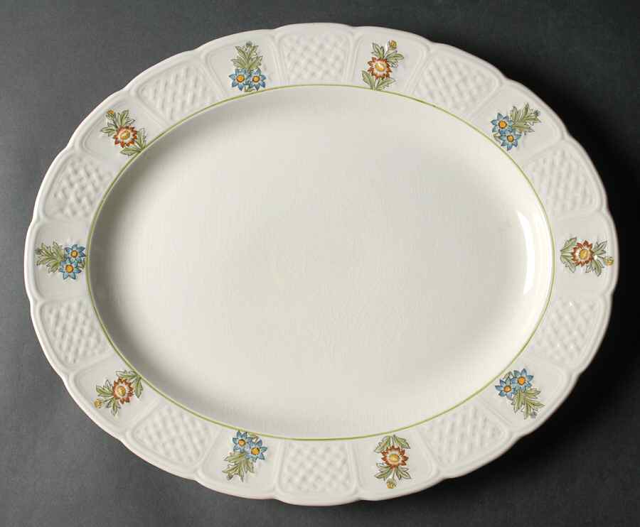 June Garden 15" Oval Serving Platter by Royal Cauldon-1