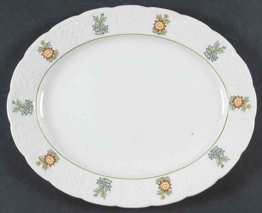 June Garden 11" Oval Serving Platter by Royal Cauldon-1