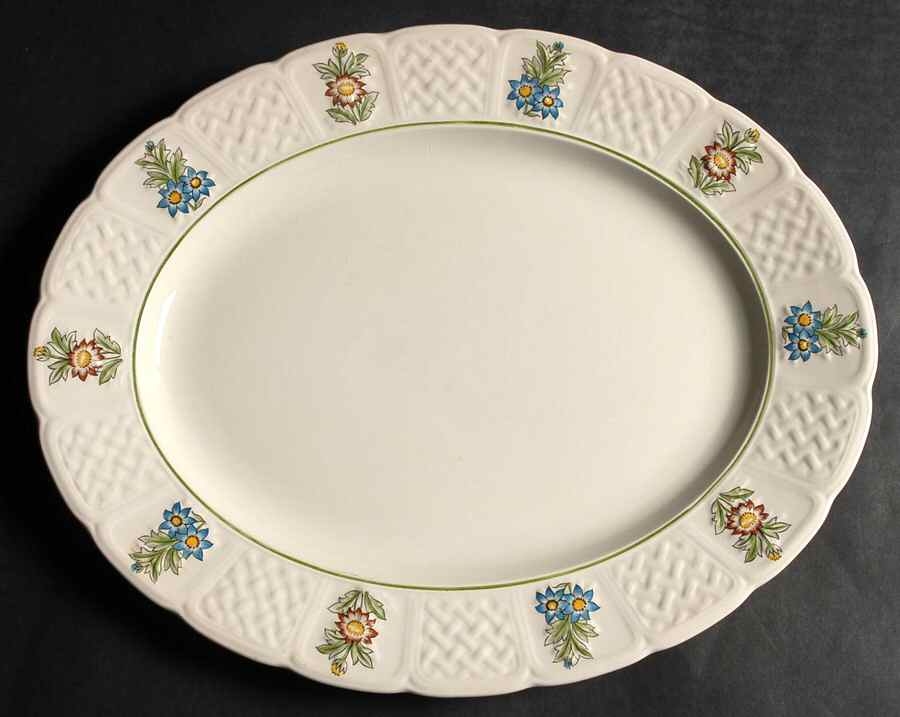 June Garden 13" Oval Serving Platter by Royal Cauldon-1