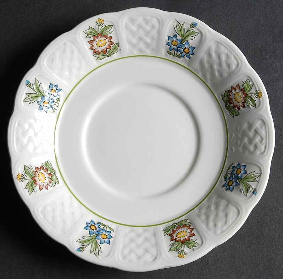 June Garden Saucer for Cream Soup Bowl by Royal Cauldon-1