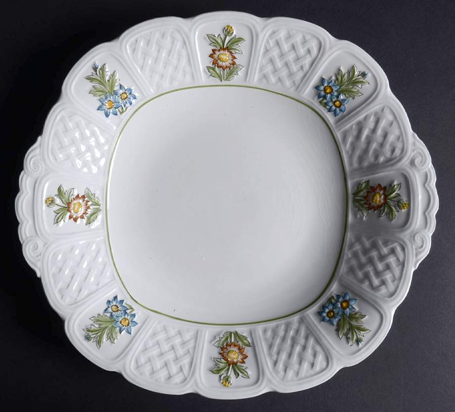 June Garden Handled Cake Plate by Royal Cauldon-1