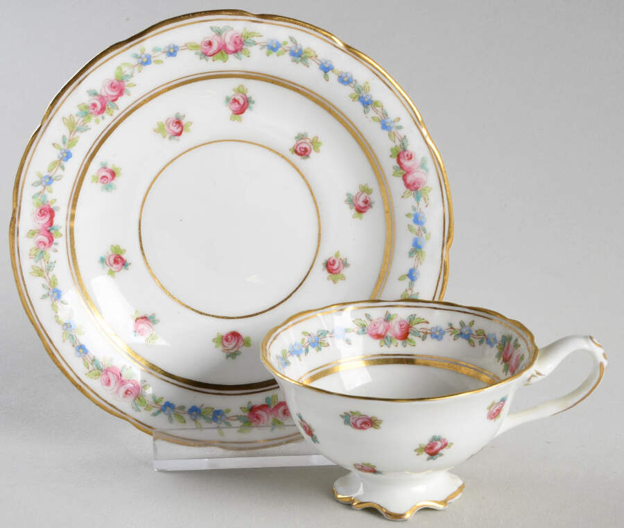 K3616 Footed Cup & Saucer Set by Royal Cauldon-1