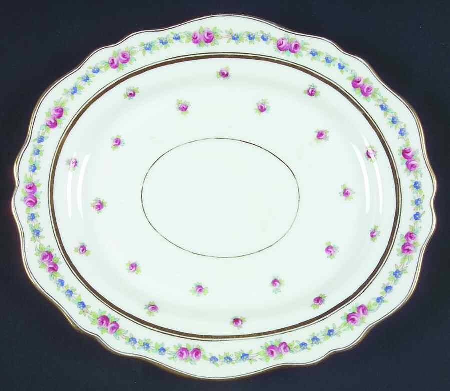 K3616 10" Oval Serving Platter by Royal Cauldon-1