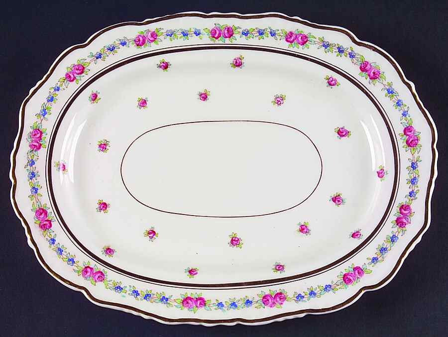 K3616 10" Oval Serving Platter by Royal Cauldon-1
